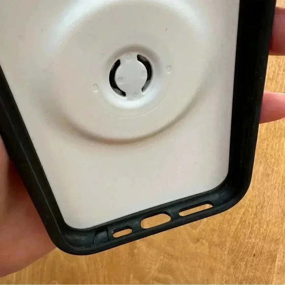 OtterBox x PopSocket iPhone 9 Pro Phone Case, Marble Pattern, Black/White - Picture 11 of 15